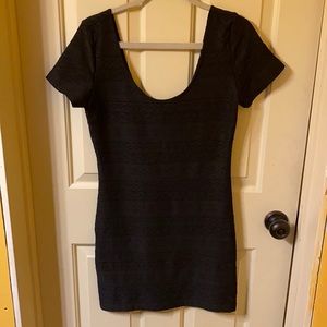 Short fitted black dress